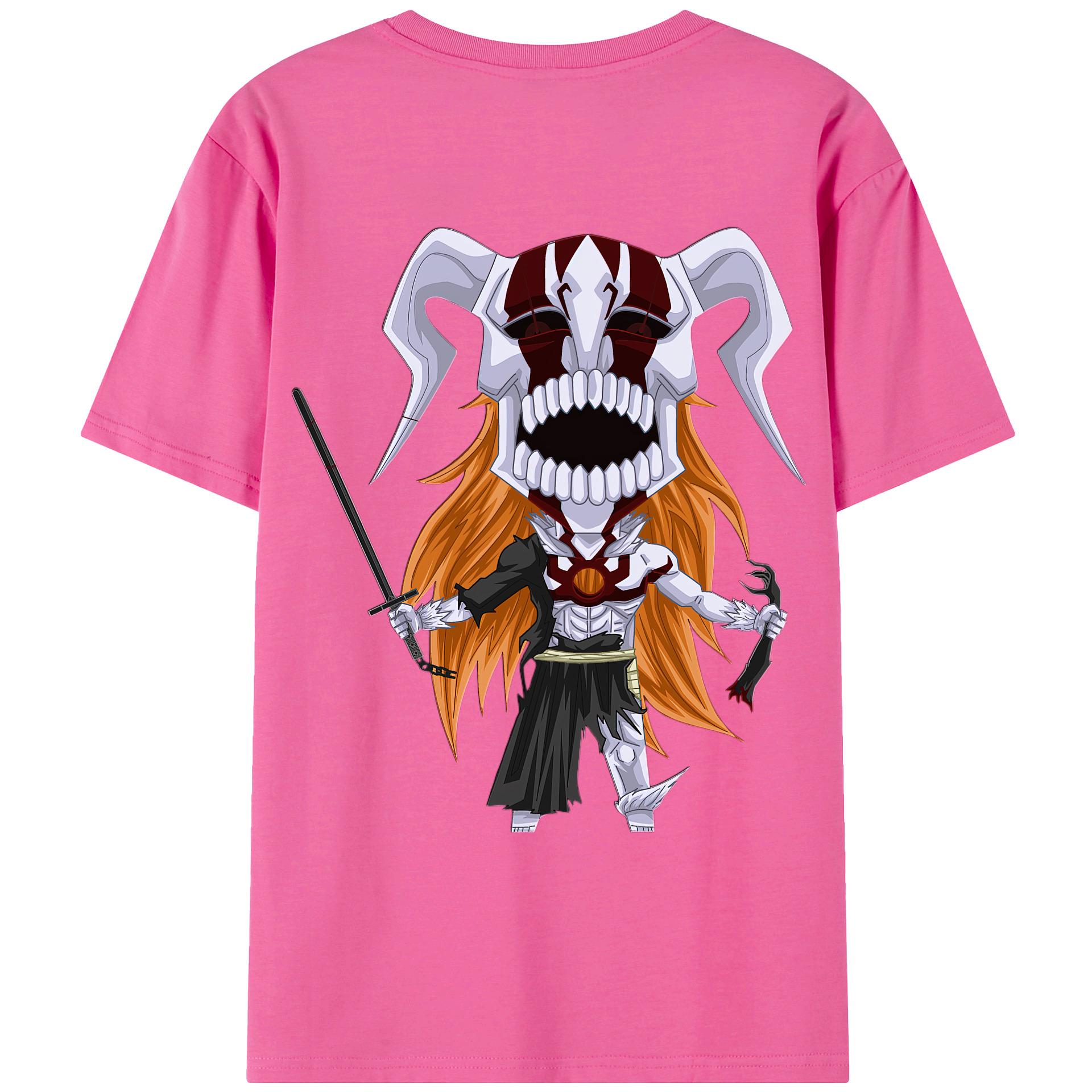 （画像用） ブリーチ 黒崎一護（くろさき いちご）BLEACH Kurosaki Ichigo レディース半袖Tシャツ(バックプリント)